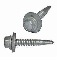 #14 X 2-1/2" HWH Sheeting, Self-Drilling Screw, w/Bonded Washer, Coated